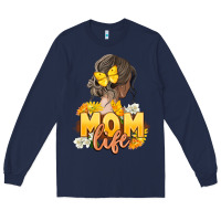 Navy Mom life Mother's Day Long Sleeve Tee - FaDigitalArtStudio