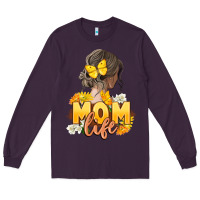 Plum Mom life Mother's Day Long Sleeve Tee - FaDigitalArtStudio