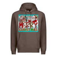Coffee merry Christmas Premium Hoodie - CowhideDigitalArt