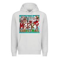 Dove Grey merry Christmas Premium Hoodie - CowhideDigitalArt