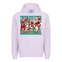 Lilac merry Christmas Premium Hoodie - CowhideDigitalArt