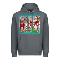 Rock merry Christmas Premium Hoodie - CowhideDigitalArt