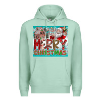 Seafoam merry Christmas Premium Hoodie - CowhideDigitalArt