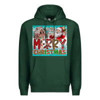 Sports Green merry Christmas Premium Hoodie - CowhideDigitalArt
