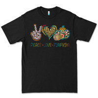 Black Peace Love Pumkins Premium Tee - Jasminsmagicworld