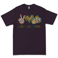 Plum Peace Love Pumkins Premium Tee - Jasminsmagicworld