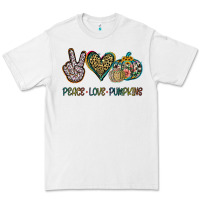 White Peace Love Pumkins Premium Tee - Jasminsmagicworld