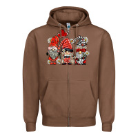 Chestnut ladybug  gnomies Zipper Hoodie - BarkalooDesign