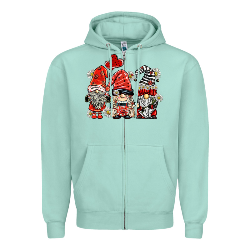 Ladybug  Gnomies Zipper Hoodie by BarkalooDesign | Teevron