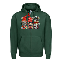 Sports Green ladybug  gnomies Zipper Hoodie - BarkalooDesign