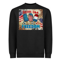 Black tastes like freedom 4th of july Heavyweight Sweatshirt - BarkalooDesign