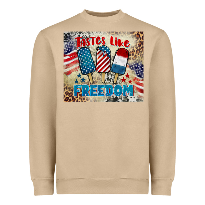Tastes Like Freedom 4th Of July Heavyweight Sweatshirt by BarkalooDesign | Teevron