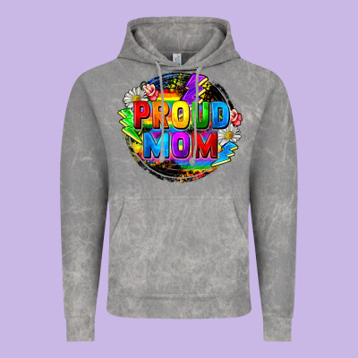 Proud Mom Lgbt Vintage Hoodie Designed By Fadigitalartstudio