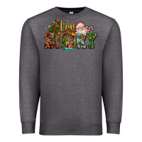 Charcoal Heather true story jesus and mary wıth santa Premium Sweatshirt - AdoDesignShop