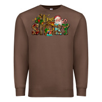 Chestnut true story jesus and mary wıth santa Premium Sweatshirt - AdoDesignShop