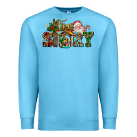 Ocean Blue true story jesus and mary wıth santa Premium Sweatshirt - AdoDesignShop