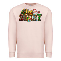 Pale Pink true story jesus and mary wıth santa Premium Sweatshirt - AdoDesignShop