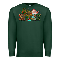 Sports Green true story jesus and mary wıth santa Premium Sweatshirt - AdoDesignShop