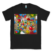 Black teacher autism Classic Tee - CowGirlArtShop