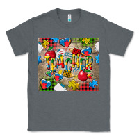 Charcoal Heather teacher autism Classic Tee - CowGirlArtShop