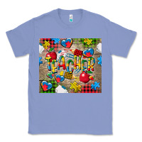 Colony Blue teacher autism Classic Tee - CowGirlArtShop