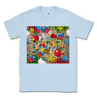 Dusty Blue teacher autism Classic Tee - CowGirlArtShop