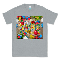Heather Grey teacher autism Classic Tee - CowGirlArtShop