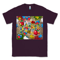 Plum teacher autism Classic Tee - CowGirlArtShop