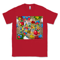 Red teacher autism Classic Tee - CowGirlArtShop