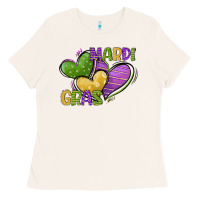 Bone mardi gras heart Ladies Tee - CowGirlArtShop