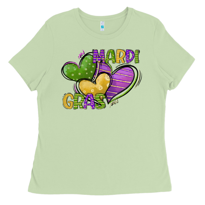 Mardi Gras Heart Ladies Tee by CowGirlArtShop | Teevron