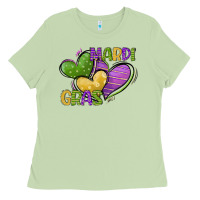 Matcha mardi gras heart Ladies Tee - CowGirlArtShop