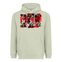 Matcha western red cowhide winter background Heavyweight Hoodie - AdoDesignShop
