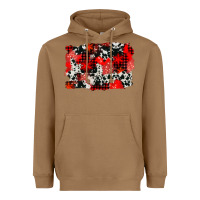 Toasted Coconut western red cowhide winter background Heavyweight Hoodie - AdoDesignShop