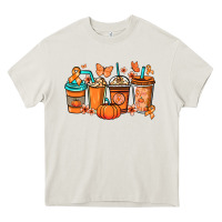 Cream Kidney Cancer coffee cups orange ribbon Heavy Core Tee - NancyCooperArtShop