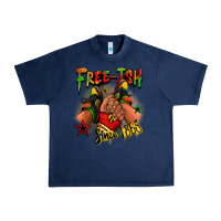 Navy Free-ish since 1865 Juneteenth black girl sneakers Urban Heavy Tee - RanaPortraitStore