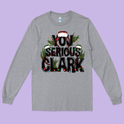 You Serious Clark Black Bbs Long Sleeve Tee Designed By Bundleandbundleshop