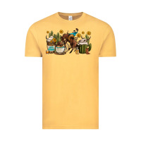Vintage Mustard rodeo cowboy coffee cups Vintage Tee - OliviaCreatesArt