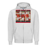 Dove Grey love ladybug Zipper Hoodie - BarkalooDesign