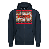 Navy love ladybug Zipper Hoodie - BarkalooDesign
