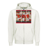 Oatmeal Heather love ladybug Zipper Hoodie - BarkalooDesign