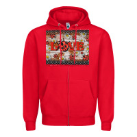 Red love ladybug Zipper Hoodie - BarkalooDesign