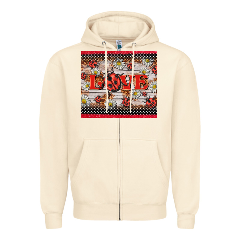 Love Ladybug Zipper Hoodie by BarkalooDesign | Teevron