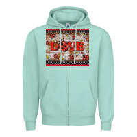 Seafoam love ladybug Zipper Hoodie - BarkalooDesign