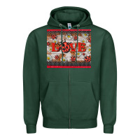 Sports Green love ladybug Zipper Hoodie - BarkalooDesign