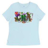Baby Blue cna mardi gras Ladies Tee - CowGirlArtShop