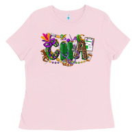 Bubblegum Pink cna mardi gras Ladies Tee - CowGirlArtShop