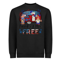 Black land of the free caravan gnomies Heavyweight Sweatshirt - BarkalooDesign