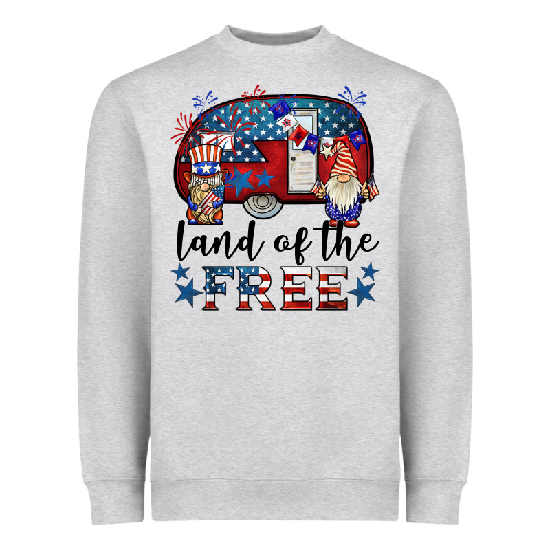 Land Of The Free Caravan Gnomies Heavyweight Sweatshirt by BarkalooDesign | Teevron