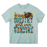 Arona Western a Country Girl Can Survive Heavy Core Tee - texasbilliewilder